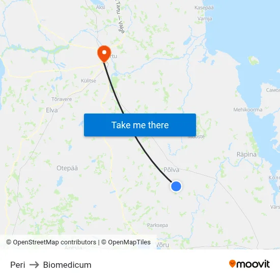 Peri to Biomedicum map