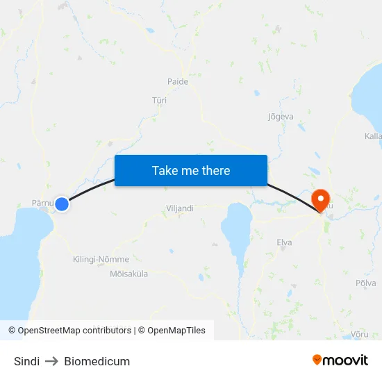 Sindi to Biomedicum map