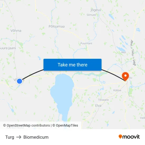Turg to Biomedicum map