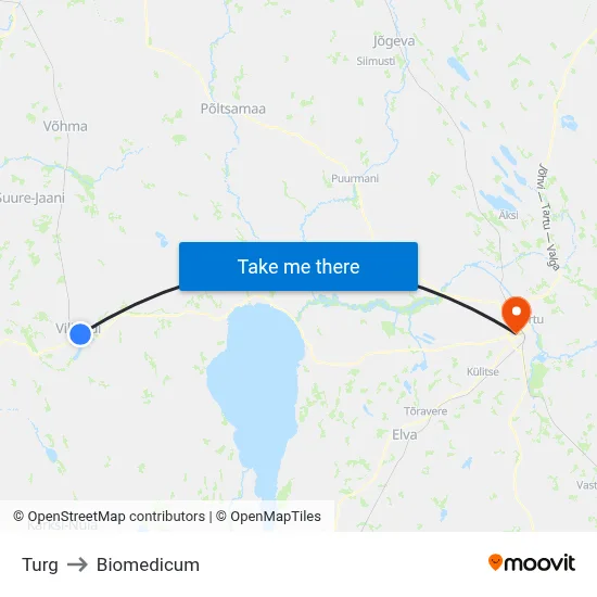 Turg to Biomedicum map
