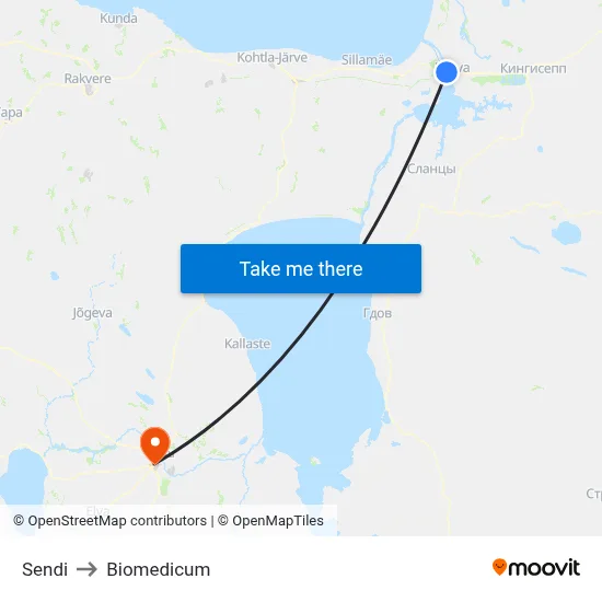 Sendi to Biomedicum map