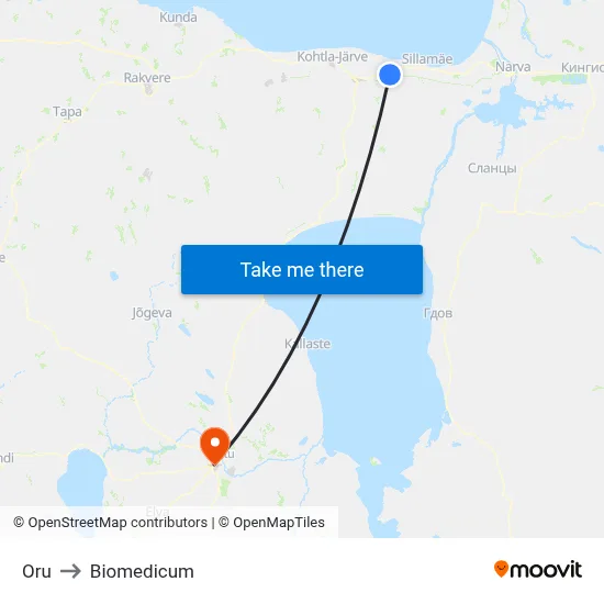 Oru to Biomedicum map