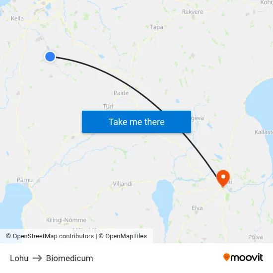 Lohu to Biomedicum map