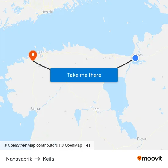Nahavabrik to Keila map