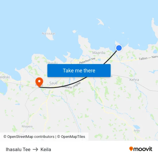 Ihasalu Tee to Keila map