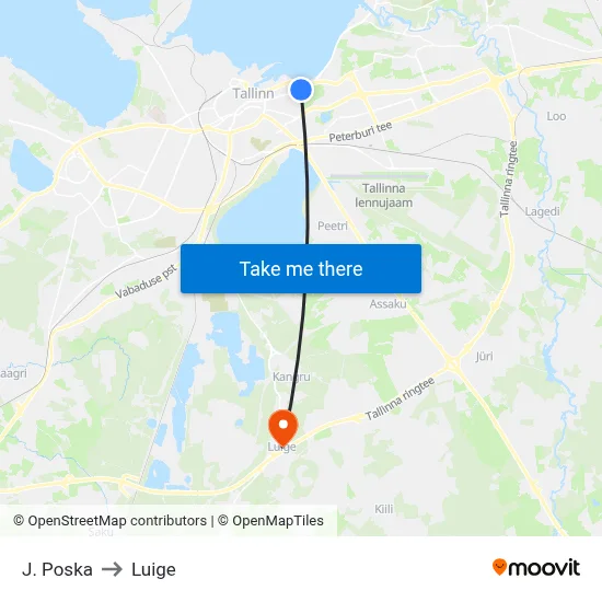 J. Poska to Luige map