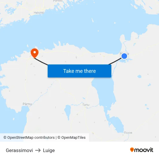 Gerassimovi to Luige map