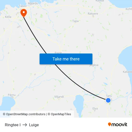 Ringtee I to Luige map