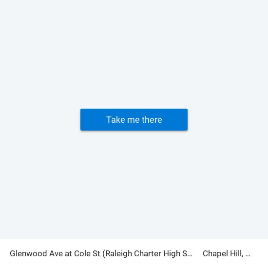 Glenwood Ave at Cole St (Raleigh Charter High Scho to Chapel Hill, NC map
