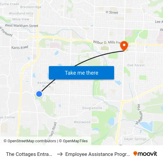 The Cottages Entrance to Employee Assistance Program map
