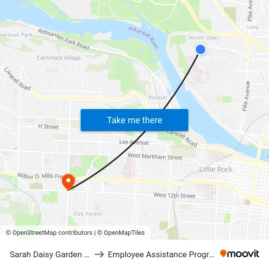 Sarah Daisy Garden Cir to Employee Assistance Program map