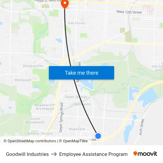 Goodwill Industries to Employee Assistance Program map