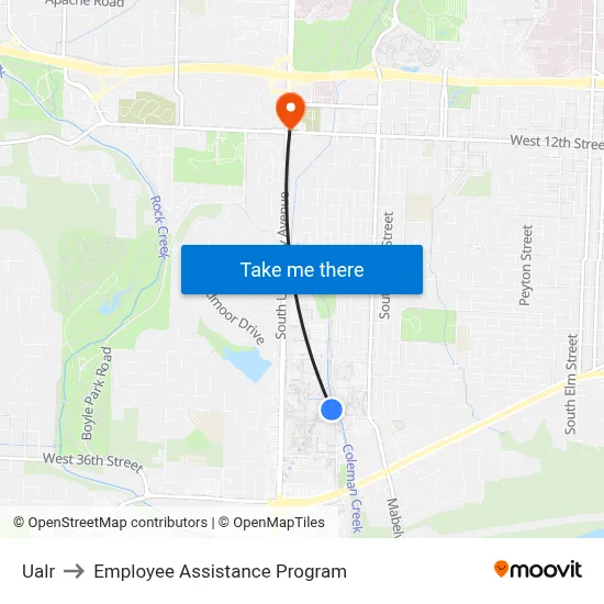 Ualr to Employee Assistance Program map