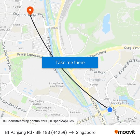 Bt Panjang Rd - Blk 183 (44259) to Singapore map
