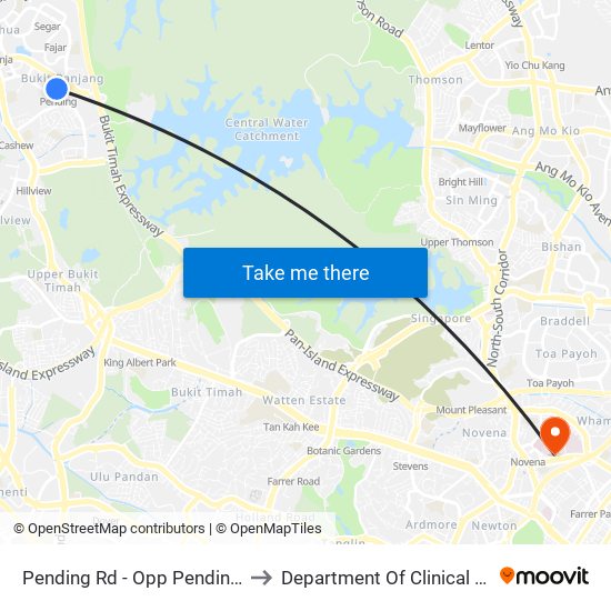 Pending Rd - Opp Pending Stn (44221) to Department Of Clinical Epidemiology map