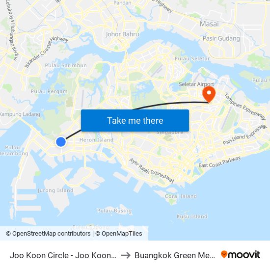 Joo Koon Circle - Joo Koon Int (24009) to Buangkok Green Medical Park map