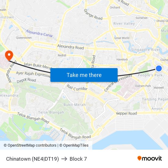 Chinatown (NE4|DT19) to Block 7 map