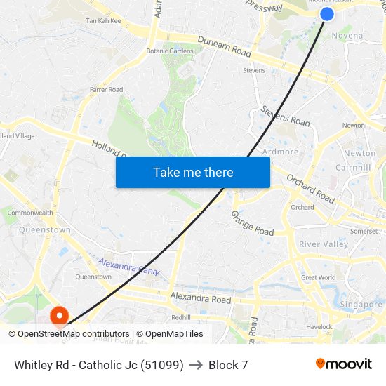 Whitley Rd - Catholic Jc (51099) to Block 7 map