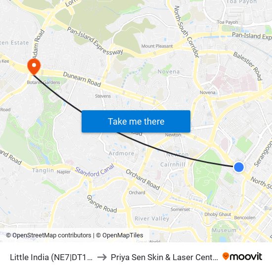 Little India (NE7|DT12) to Priya Sen Skin & Laser Centre map