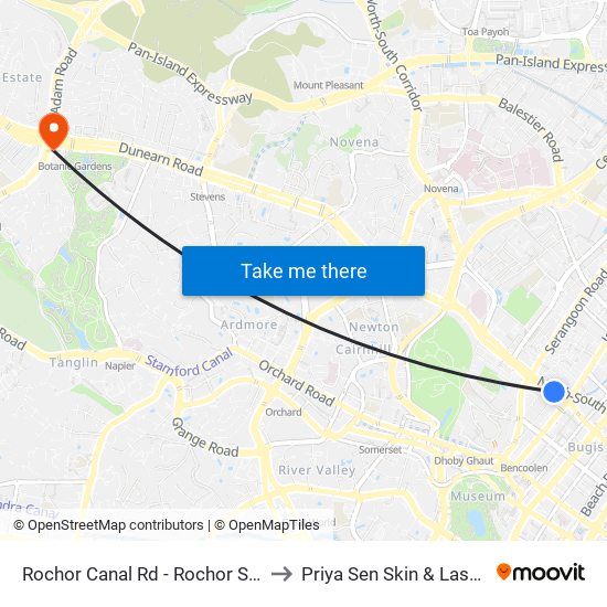 Rochor Canal Rd - Rochor Stn (07531) to Priya Sen Skin & Laser Centre map