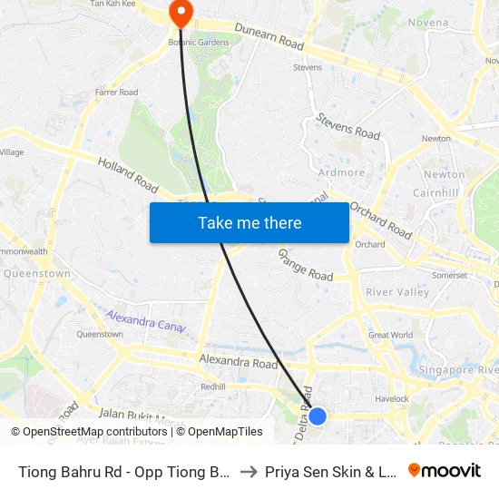 Tiong Bahru Rd - Opp Tiong Bahru Stn (10161) to Priya Sen Skin & Laser Centre map