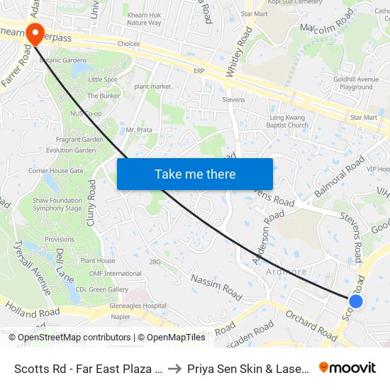 Scotts Rd - Far East Plaza (09219) to Priya Sen Skin & Laser Centre map