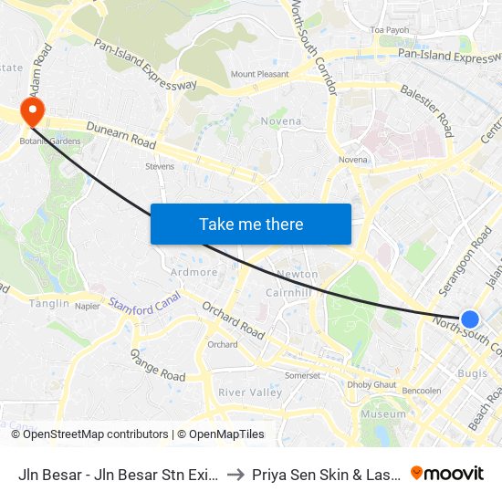 Jln Besar - Jln Besar Stn Exit A (07529) to Priya Sen Skin & Laser Centre map