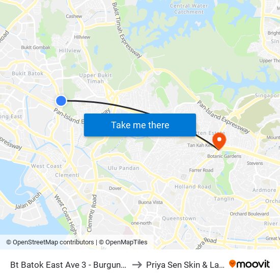 Bt Batok East Ave 3 - Burgundy Hill (42319) to Priya Sen Skin & Laser Centre map