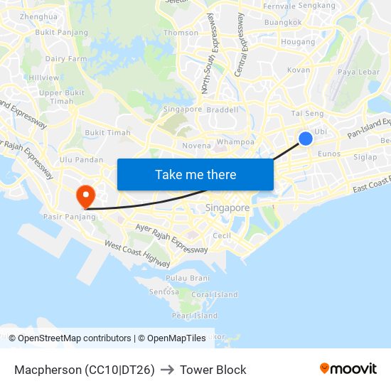 Macpherson (CC10|DT26) to Tower Block map