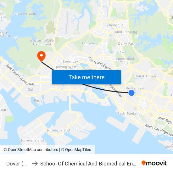 Dover (EW22) to School Of Chemical And Biomedical Engineering (Scbe - Bie) map