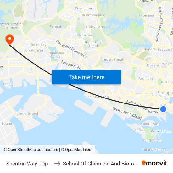 Shenton Way - Opp Axa Twr (03217) to School Of Chemical And Biomedical Engineering (Scbe - Bie) map