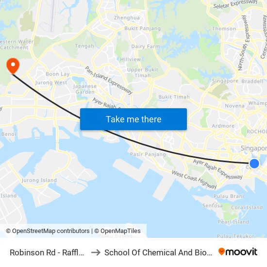 Robinson Rd - Raffles Pl Stn Exit F (03031) to School Of Chemical And Biomedical Engineering (Scbe - Bie) map