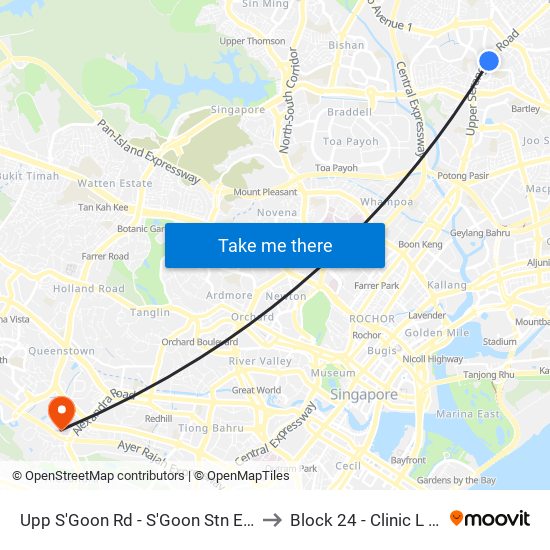 Upp S'Goon Rd - S'Goon Stn Exit A/Blk 413 (62139) to Block 24 - Clinic L [Active Centre] map