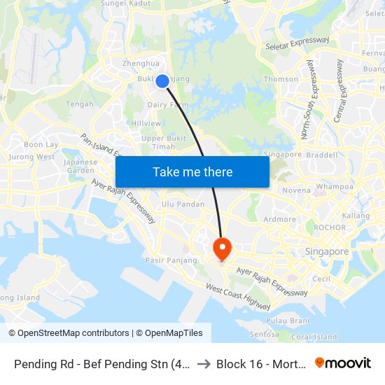 Pending Rd - Bef Pending Stn (44229) to Block 16 - Mortuary map