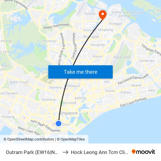 Outram Park (EW16|NE3) to Hock Leong Ann Tcm Clinic map