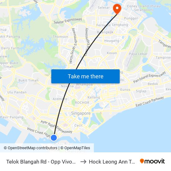 Telok Blangah Rd - Opp Vivocity (14119) to Hock Leong Ann Tcm Clinic map