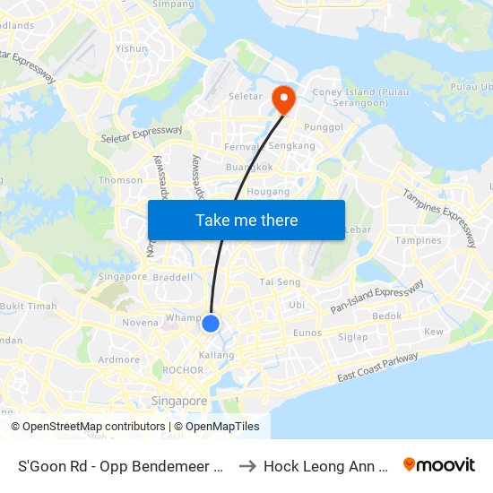 S'Goon Rd - Opp Bendemeer Pr Sch (60141) to Hock Leong Ann Tcm Clinic map