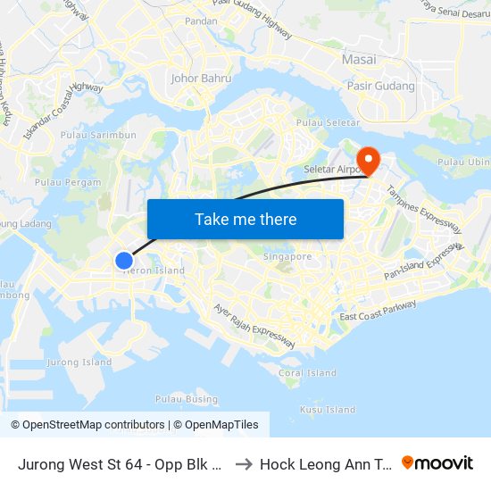 Jurong West St 64 - Opp Blk 662c (22499) to Hock Leong Ann Tcm Clinic map