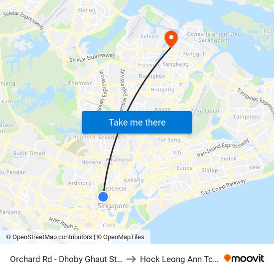 Orchard Rd - Dhoby Ghaut Stn (08057) to Hock Leong Ann Tcm Clinic map