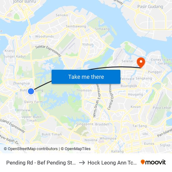 Pending Rd - Bef Pending Stn (44229) to Hock Leong Ann Tcm Clinic map