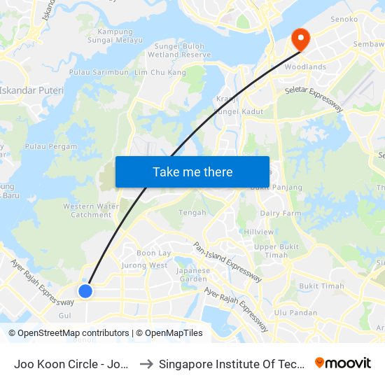 Joo Koon Circle - Joo Koon Int (24009) to Singapore Institute Of Technology @ Rp (Sit@Rp) map