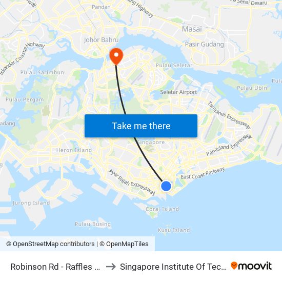 Robinson Rd - Raffles Pl Stn Exit F (03031) to Singapore Institute Of Technology @ Rp (Sit@Rp) map