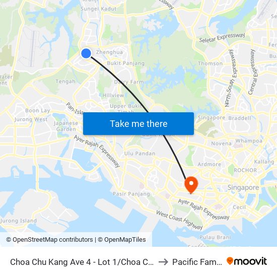 Choa Chu Kang Ave 4 - Lot 1/Choa Chu Kang Stn (44539) to Pacific Family Clinic map