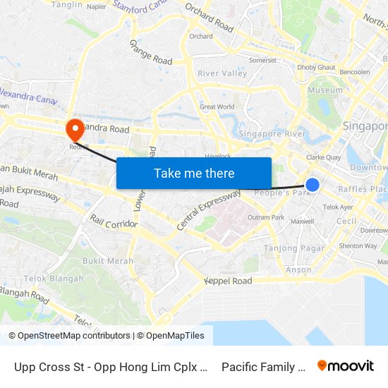 Upp Cross St - Opp Hong Lim Cplx (05131) to Pacific Family Clinic map
