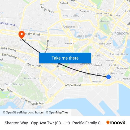 Shenton Way - Opp Axa Twr (03217) to Pacific Family Clinic map