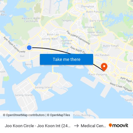 Joo Koon Circle - Joo Koon Int (24009) to Medical Centre map
