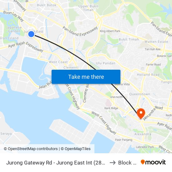 Jurong Gateway Rd - Jurong East Int (28009) to Block 28 map