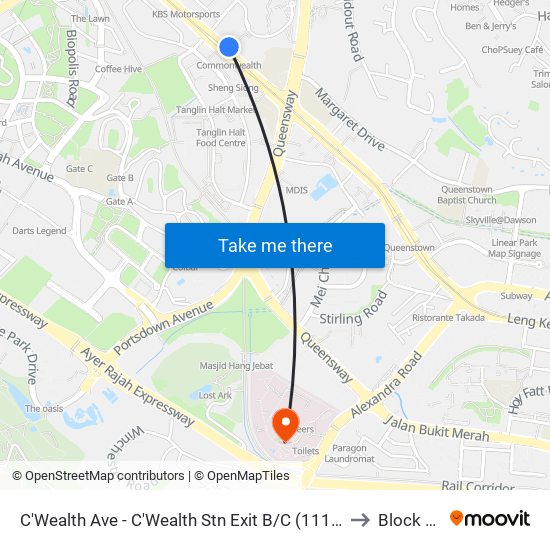 C'Wealth Ave - C'Wealth Stn Exit B/C (11169) to Block 28 map