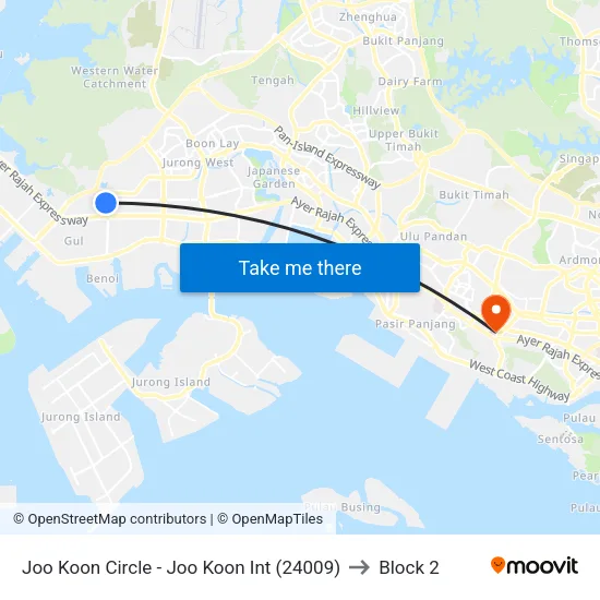 Joo Koon Circle - Joo Koon Int (24009) to Block 2 map