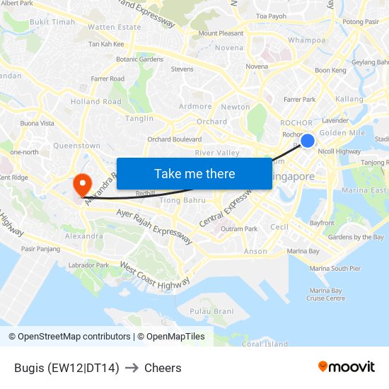 Bugis (EW12|DT14) to Cheers map